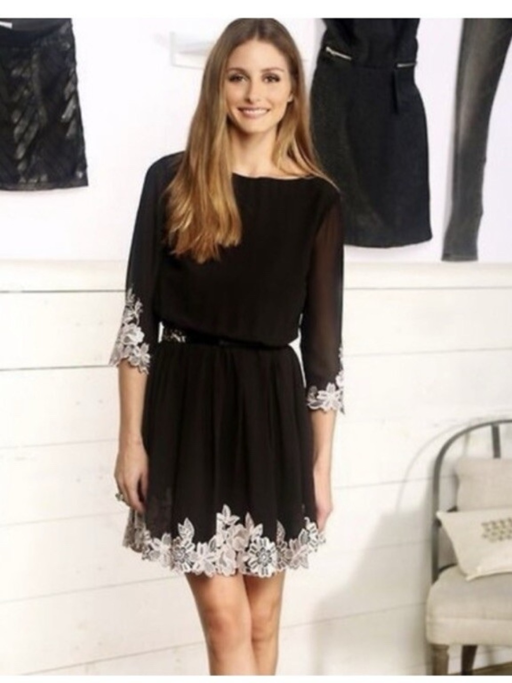 Ted Baker "Feay" Heavy Lace Embroidered Dress size 0